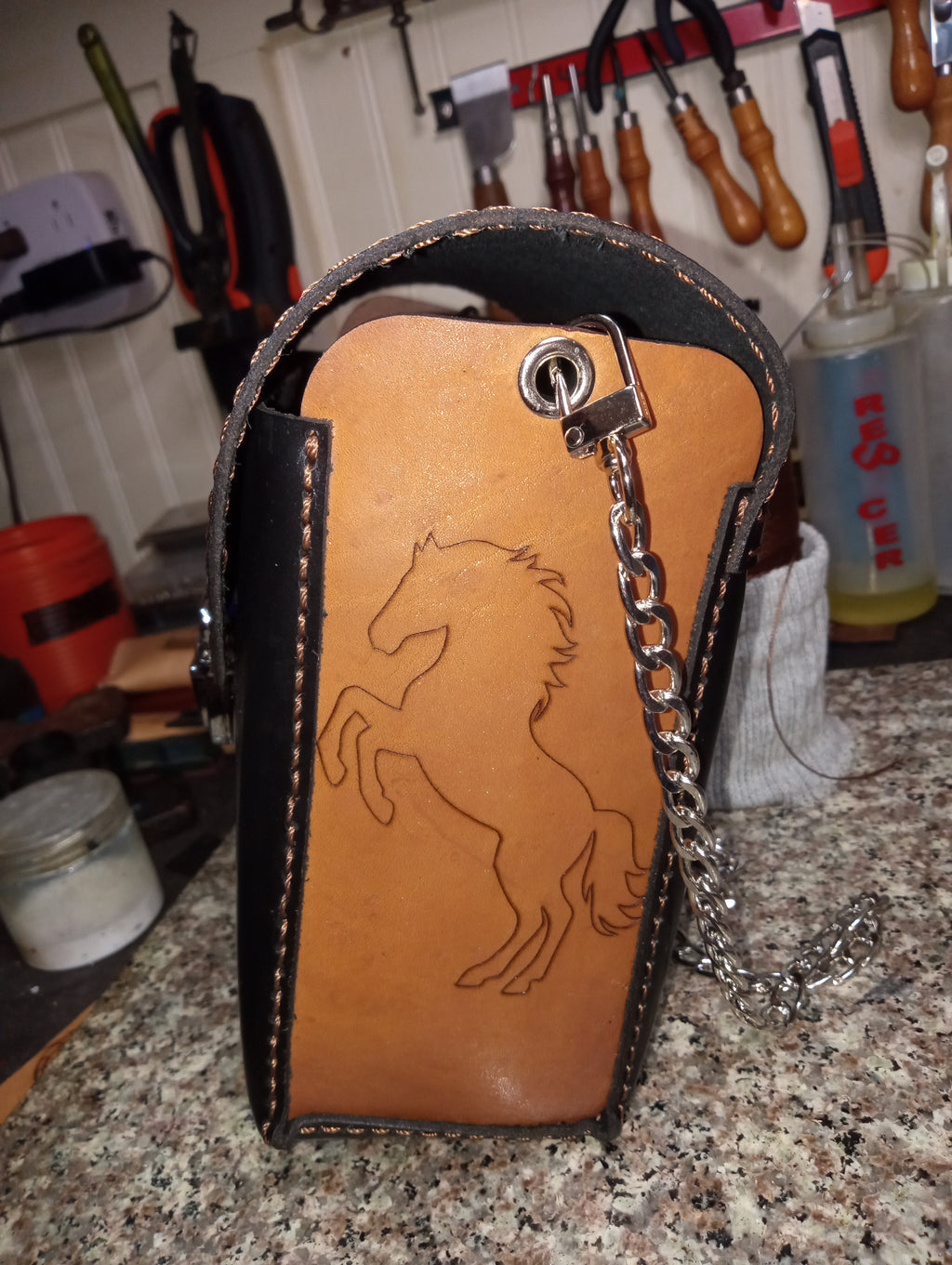 Horse shoulder purse